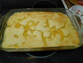 All About Harts Peach Cobbler