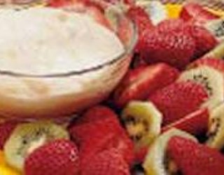 Yummy healthy fruit dip