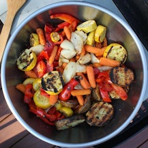 sauteed vegetables for the grill