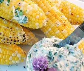 Easy Grilled Sweet Corn with Herb Blossom B…