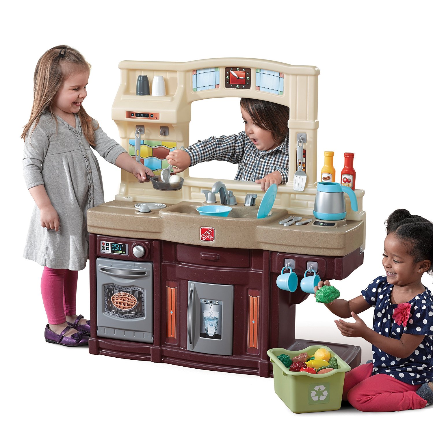 Step2 Pretend Play Kids Best Chef's Toy Cooking Kitchen Set with Accessories 