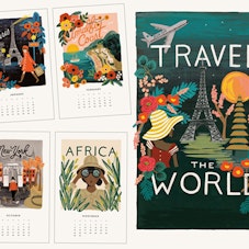Rifle Paper Co. 2016 Desk Calendar - Travel the World