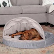 Furhaven  Plush Ergonomic Contour Cradle Orthopedic Foam Mattress Dog Bed