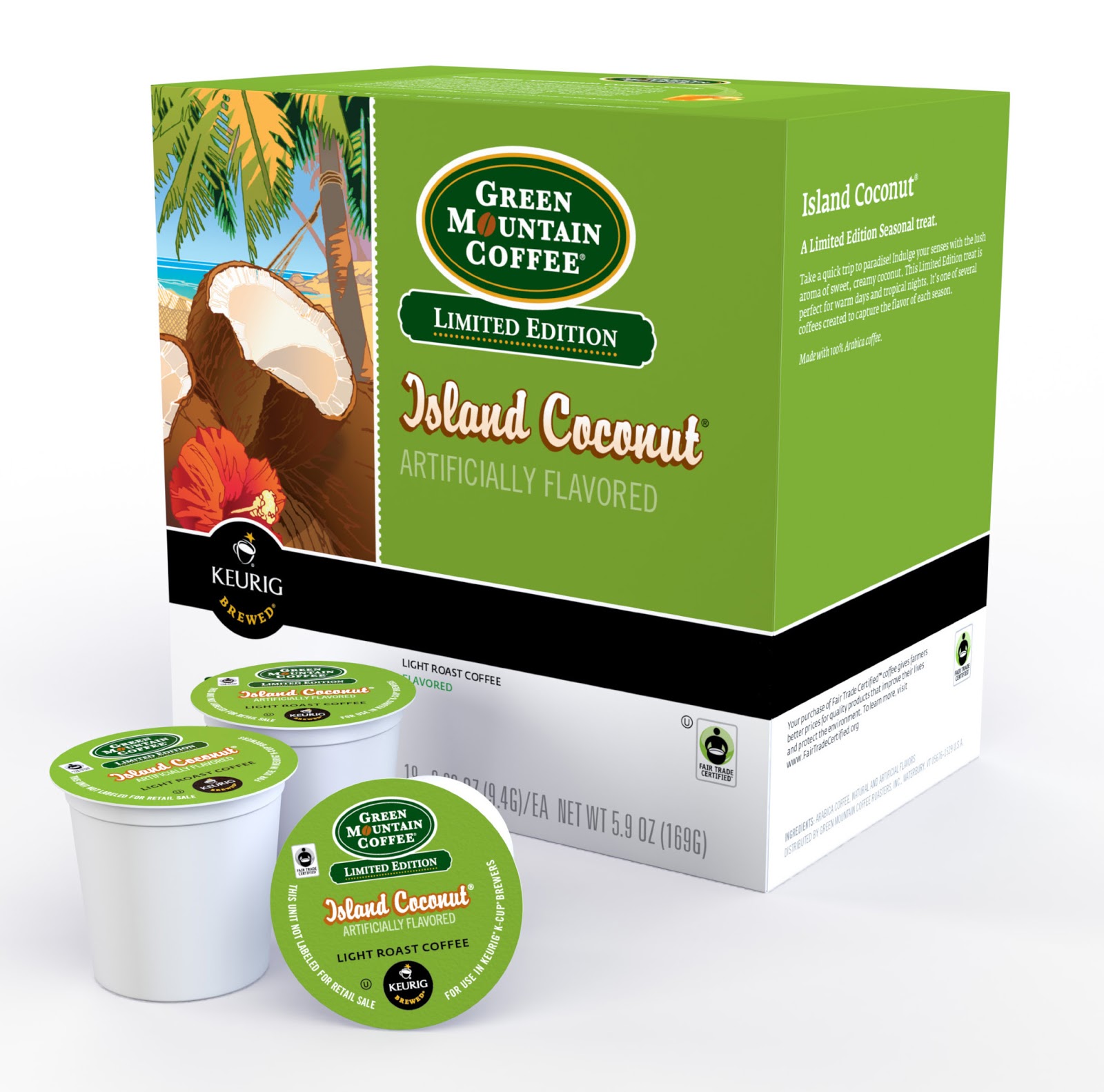 Green Mountain Island Coconut K-cups 