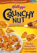 Kellogg's  Golden Honey Nut Crunchy Nut Cereal
