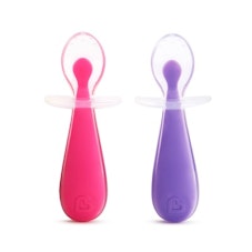 Munchkin Training Spoons, Silicone, Gentle Scoop - 2 spoons