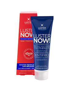 luster now instant whitening fluoride toothpaste