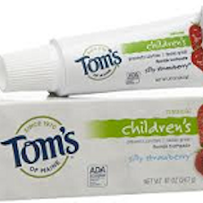 Tom's of Maine Children's Natural Toothpaste Fluoride Silly Strawberry