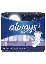 Always Maxi Extra Heavy Overnight Pads with Wings