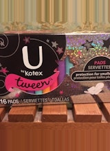 U by Kotex Tween pads