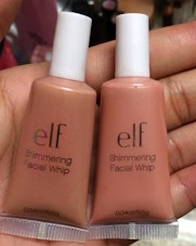 E.l.f Shimmering facial Whip  Golden peach and Lilac petal 