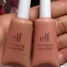 E.l.f Shimmering facial Whip  Golden peach and Lilac petal 