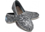 TOMS Shine On Pewter Sequins Women's Classics