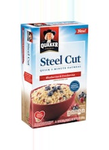Quaker Steel Cut quick 3 minute oatmeal blueberries and cranberries