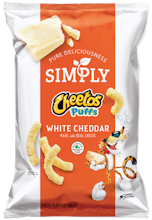Cheetos Simply Cheetos Puffs White Cheddar 