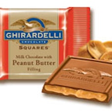 Ghirardelli  Milk Chocolate with Peanut Butter Filling Squares