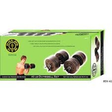 Gold's Gym 40 lb. Cement Weight Set